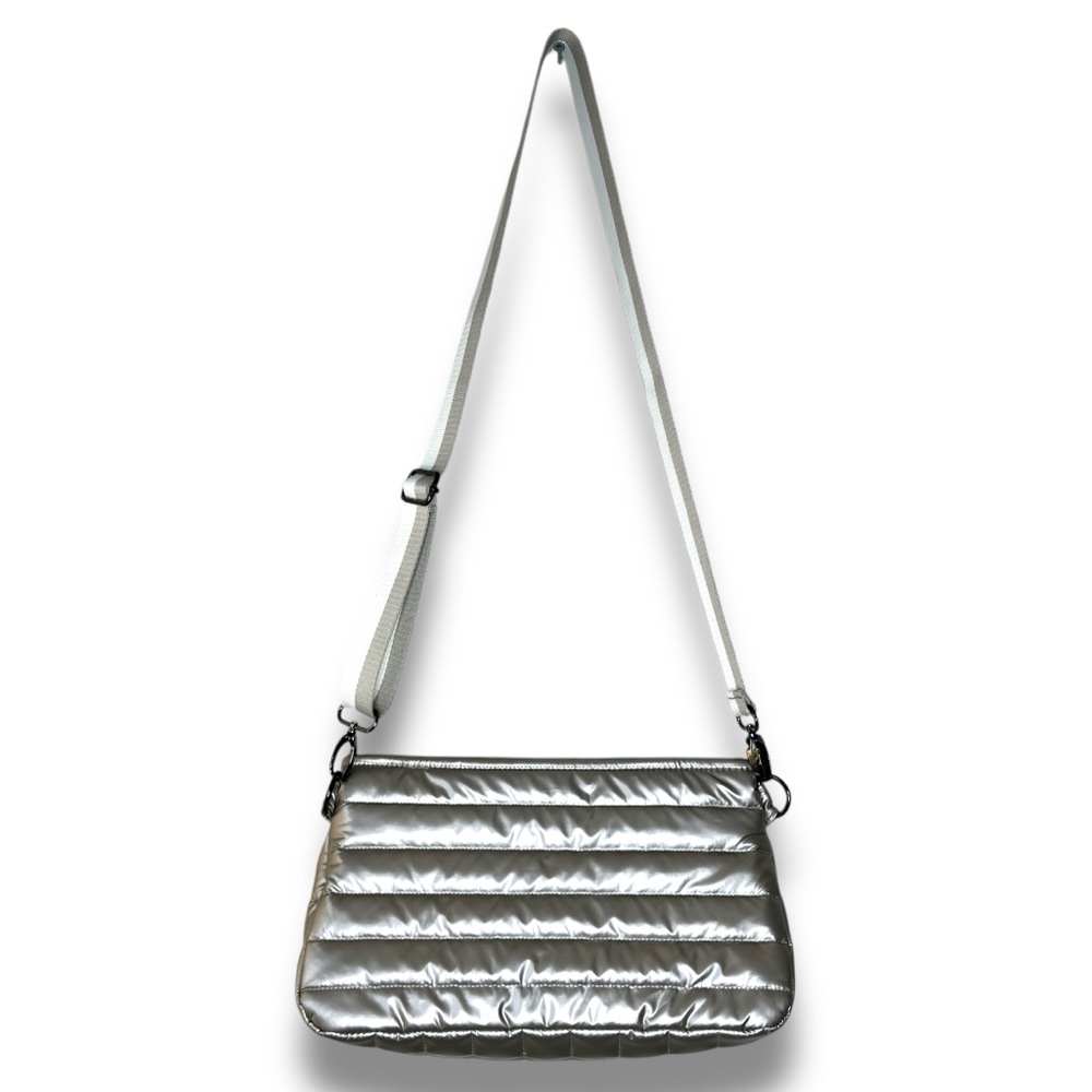 THINK ROYLN Silver Quilted Crossbody Bag - Picture 12 of 14